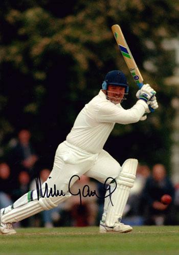 Mike Gatting-Middx CCC England captain signed colour photo autographed cricket memorabilia 