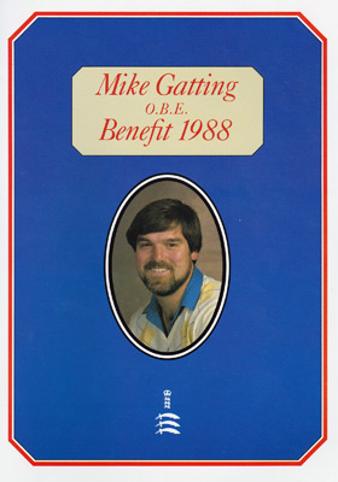 Mike-Gatting-autograph-signed-Middlesex-cricket-memorabilia-England-test-captain-county-benefit-brochure-1988-testimonial
