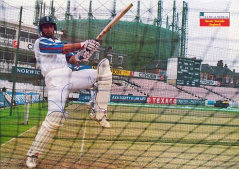 NASSER-HUSSAIN-autograph-signed-Essex-cricket-memorabilia-England-test-match-captain-batsman-nets-batting-practice-oval-ground