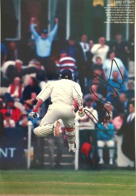 Neil-Carter-autograph-signed-Warwickshire-cricket-memorabilia-Warks-ccc-county-2002-benson-and-hedges-cup-semi-final-lancashire-old-trafford-winning-hit-leap-of-faith