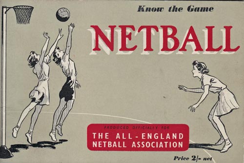 Netball-memorabilia-Know-the-game-book-booklet-1951-first-edition-rules-regulations-history