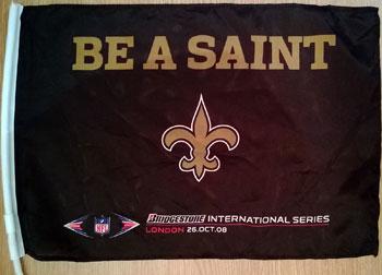 New-Orleans-Saints memorabilia NFL memorabilia Wembley flag International Series