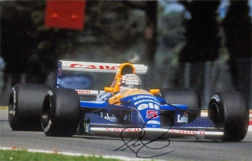 Nigel-Mansell-autograph-signed-formula-one-memorabilia-motor-racing-williams-red-5-world-champion-gp-signature