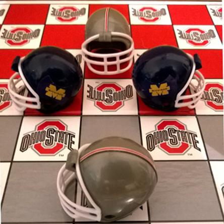 Ohio State Buckeyes memorabilia NCAA memorabilia College Football memorabilia Checkers Board game v Michigan Wolverines memorabilia