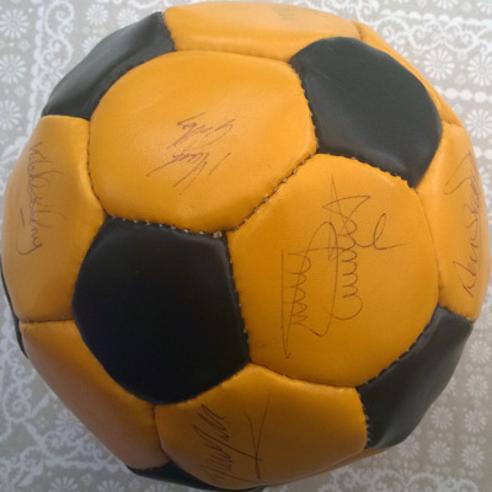 Old Maidstone United football memorabilia stones signed ball autograph team squad 1980s 1897 1992 soccer watling street dartford