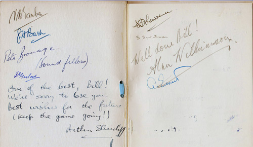 Oxford-v-Cambridge-University-Lacrosse-memorabilia-Dinner-Menu-1952-1953-Balliol-College-signed-player-autographs-oxbridge-blue-ribbons-varsity-W-Thorburn