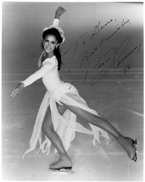 PEGGY FLEMING autograph signed promotional photo ice skating memorabilia winter olympic champion