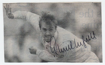 PHIL-TUFNELL-memorabilia-signed-newspaper-pic-Middx-England-Test-cricket-memorabilia-350
