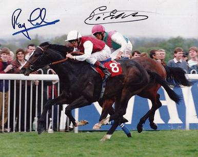 Pat-Eddery-Ray-Cochrane-autograph-signed-flat-racing-horse-photo-champion-jockey-equestrian-memorabilia
