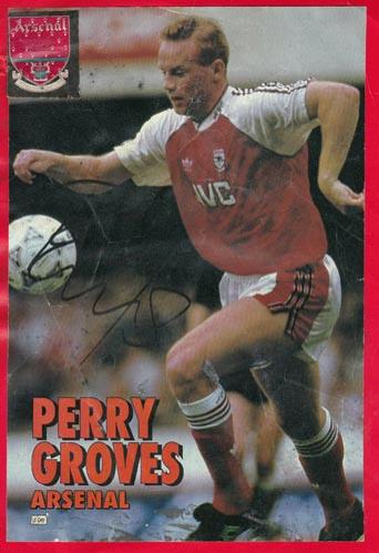 Perry-Growes-autograph-signed-Arsenal-football-memorabilia-poster-AFC-signature-gunners