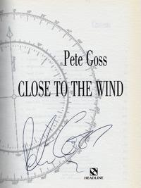 PETE GOSS (Round the World sailor) signed autobiography 