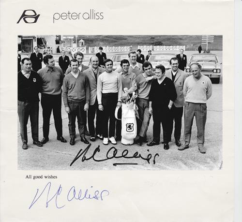 Peter-Alliss-autograph-signed-1969-Ryder-Cup-golf-memorabilia-personal-letter-head-gb ireland team-photo-Royal Birkdale tie-signature