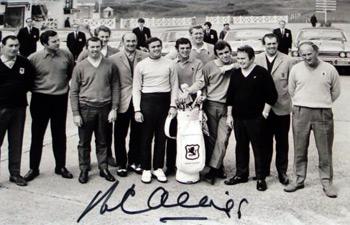 1969 Ryder Cup team photo signed Peter Alliss Jacklin Huggett Gallagher Coles Birkdale