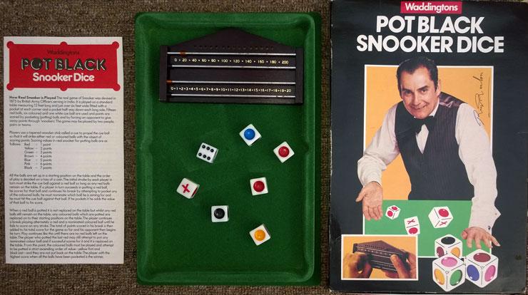 Pot-Black-Snooker-Dice-Board Game-Ray-Reardon-autograph