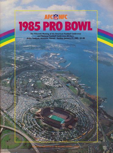 Pro-Bowl-1985-GameDay-Programme-AFC-NFC-All-Star-Game-NFL-Aloha-Stadium-Honolulu-Hawaii-Brochure-Program-Official