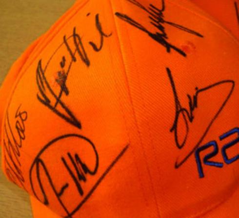 Damon Hill signed motorsport cap