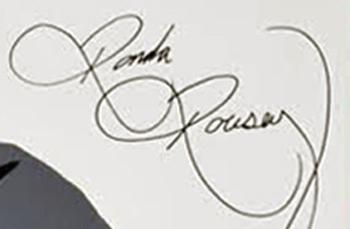 RONDA-ROUSEY-memorabilia-signed-UFC-memorabilia-Mike-Ramirez-Fine-Art-Painting-Rowdy-autograph-signature-350
