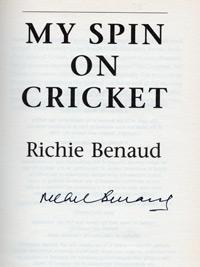 RICHIE BENAUD (Australia) signed copy of