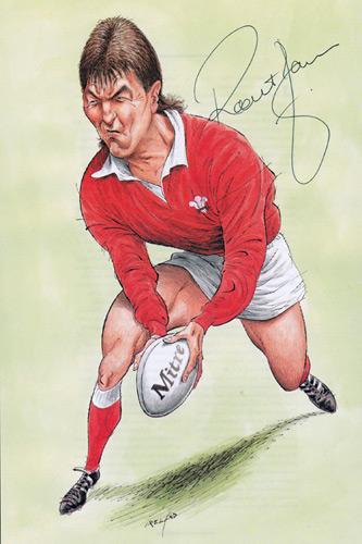 Robert-Jones-autograph-signed-Welsh-rugby-memorabilia-Wales-British-Lions-Scrum-half