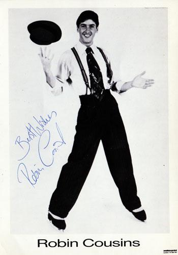 Robin Cousins signed ice dance figure skating promo photo autographed memorabilia winter olympics