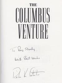 Robin-Knox-Johnston-autograph-signed-the-Columbus-Venture-book-BBC-TV-series-1991-sailing-memorabilia-round-the-world-yacht-racing-first-edition