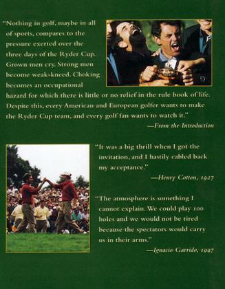 Ryder Cup Definitive History of Playing Golf for Pride and Country signed Colin M Jarman golfing book