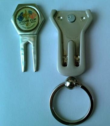 Ryder-Cup-memorabilia-golf-memorabilia-The-Belfry-Divot-Replacer-Key-ring-Ryder-Cup-Golf-memorabilia-magnetic