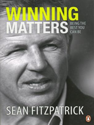 SEAN FITZPATRICK memorabilia signed book Winning Matters New Zealand rugby memorabilia All Blacks memorabilia autograph