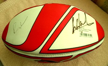 Sale Sharks memorabilia 2005-06 Premiership Champions signed rugby ball memorabilia