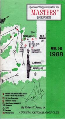 Sandy-Lyle-memorabilia-Sandy-Lyle-autograph-signed-1988-US-Masters-golf-memorabilia-Bobby-Jones-Augusta-National-spectator-guide-Green-Jacket-champion