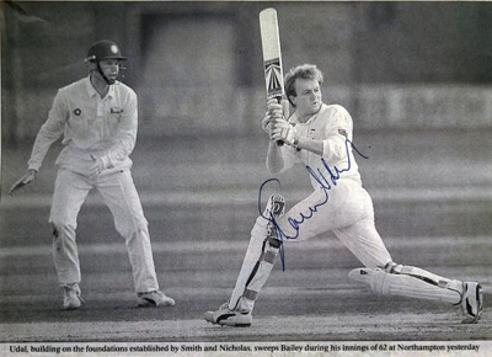 Shaun-Udal-autograph-signed-Hampshire-cricket-memorabilia-shaggy-hants-ccc-england-test-spinner