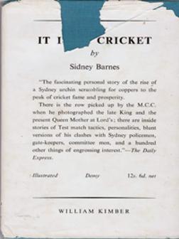 Sidney-Barnes-autralia-cricket-memorabilia-aussie-Eye-on-the-Ashes-book-diary-1953-first-edition