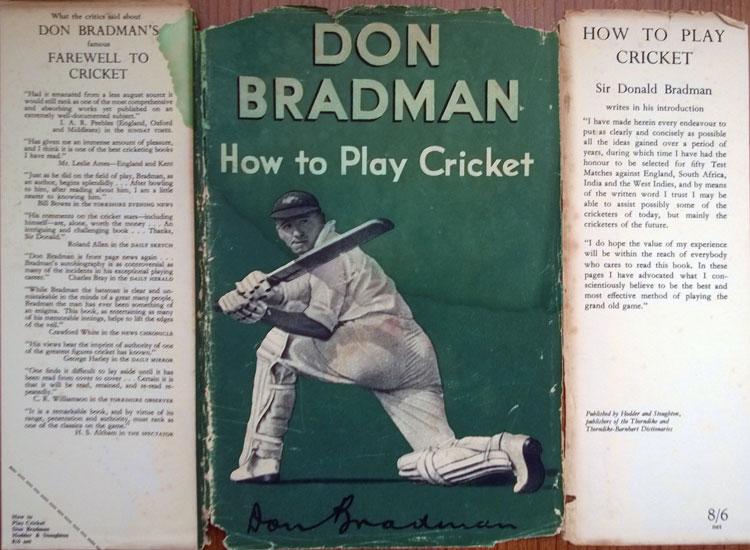 Sir Don Bradman New South Wales Australia How To Play Cricket book 1953