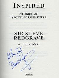 SIR STEVE REDGRAVE (5 x Olympic rowing Gold Medalist) signed copy of