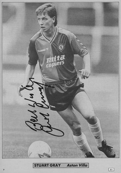 Stuart-Gray-autograph-signed-Aston-Villa-fc-football-memorabilia-Villains-signature-signature