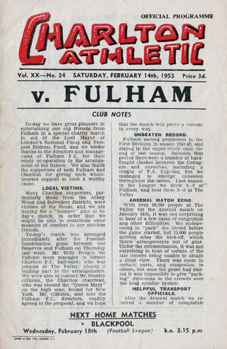 Stuart-Leary-autograph-Charlton-Athletic-football-memorabilia-signed-programme-1953-Fulham-Addicks-Kent-Cricket-KCCC-ken-chamberlain-signature