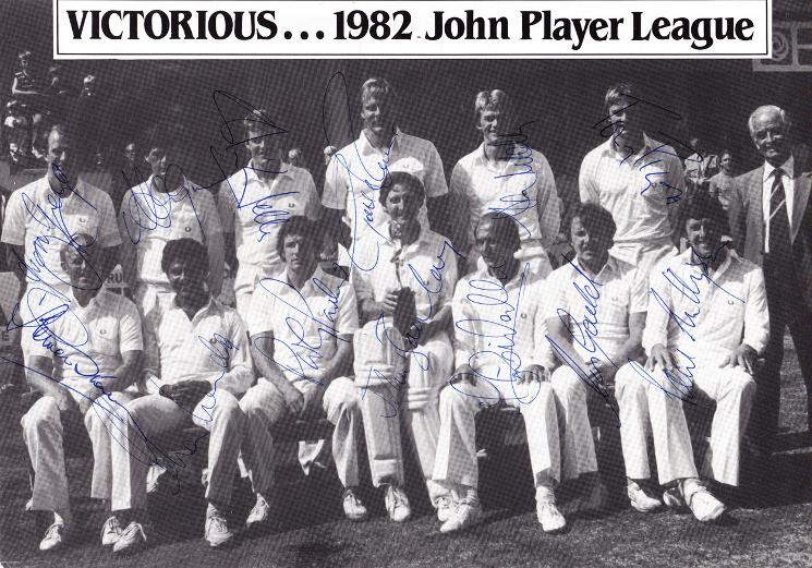 Sussex-CCC-cricket-memorabilia-team-photo-signed-1982-John-Player-champions-Le-Roux-Mendis-Greig-Gould-Wells-Parker-Sharks-1250
