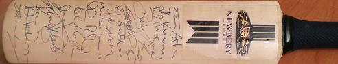 Sussex-cricket-memorabilia-signed-newberry-mini-bat-chris-adams-autograph-kirtley-lewry-yardy-ambrose-cottey-signatures-