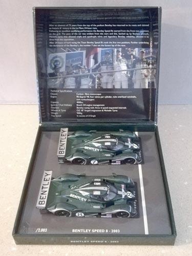 Team-Bentley-2003-Le-Mans-champion-Speed-8-cars-No-7-Number-8-pauls-world-art-minichamps-double-winner-set-1-43-scale-die-cast-metal-model