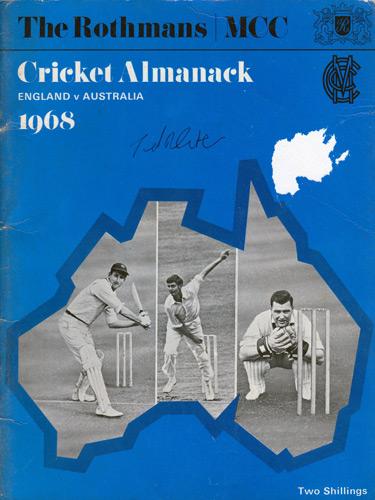 Ted-Dexter-autograph-signed-Sussex-cricket-memorabilia-England-test-match-captain-1968-Ashes-preview-Rothmans-booklet