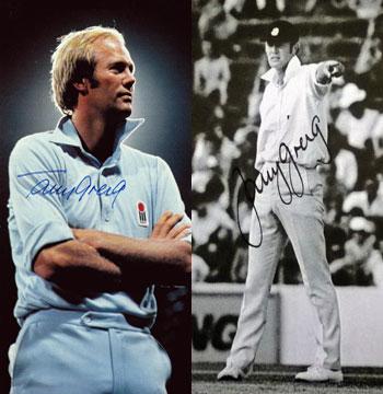 tony greig autograph signed sussex ccc england world series cricket pics