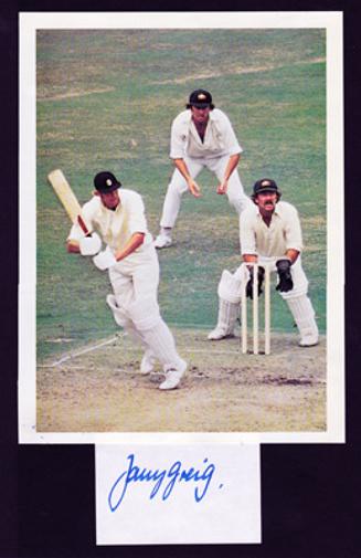 Tony-Greig-autograph-signed-Sussex-cricket-memorabilia-England-cricket-memorabilia-captain-CCC-World-Series-WSC-Packer-Grovel