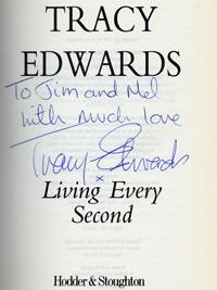 TRACY EDWARDS (Round the World sailor) signed autobiography 