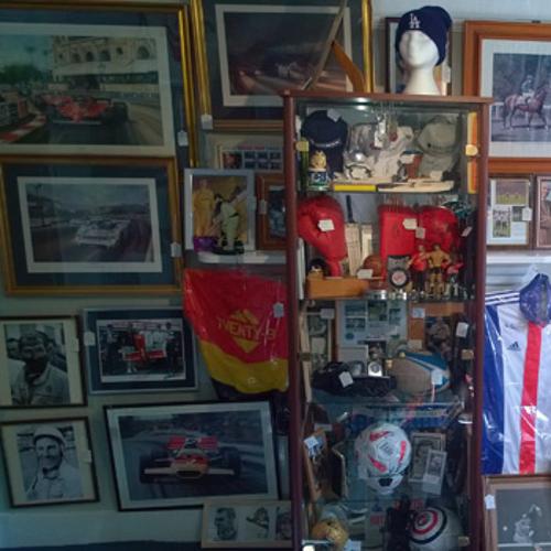 Uniquely Sporting Sports memorabilia shop store allsorts antiques headcorn high street kent