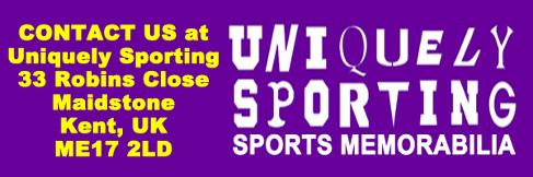 Uniquely Sporting Sports Memorabilia and Signed Collectables