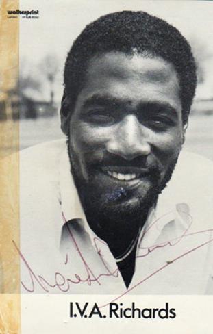 Viv-Richards-autograph-signed-west-indies-cricket-memorabilia-somerset-ccc-sir-iva-richards-glamorgan-vivian-captain-antigua-master-blaster-signature-portrait