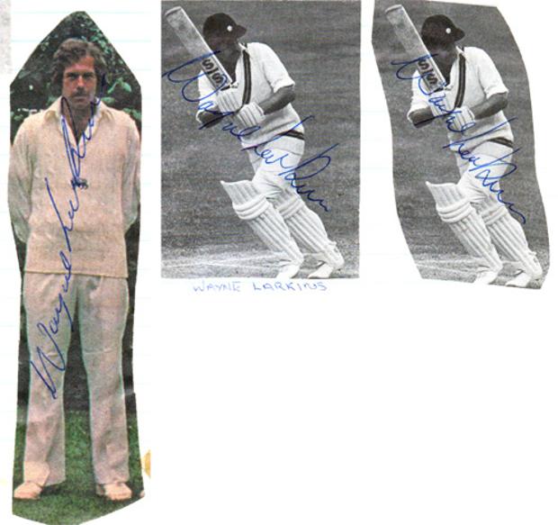 Wayne-Larkins-autograph-signed-northamptonshire-cricket-memorabilia-northants-ccc-england-opening-batsman-signature