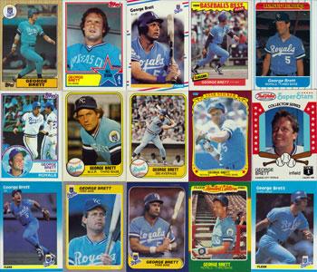 George Brett memorabilia Kansas City Royals memorabilia baseball memorabilia MLB memorabilia Hall of Fame memorabilia player cards