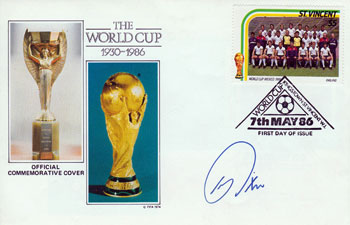 Kerry Dixon autograph kerry dixon memorabilia signed 1986 World Cup Finals first day cover chelsea fc Football memorabilia sports cfc