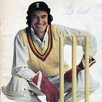 Alan-Knott-autograph-signed-Kent-CCC-cricket-memorabilia-Knotty-wicket-keeper-England-Test-gloveman-KCCC